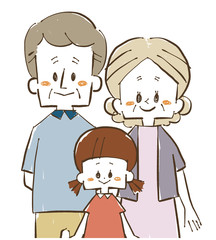 家族-祖父母と孫