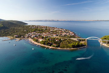 Zdrelac bridge connecting Ugljan and Pasman islands, Croatia