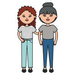 cute girls urban style characters