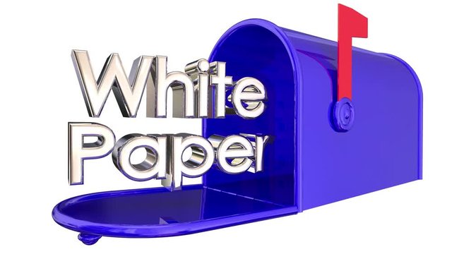 White Paper Research Report Analysis Mailbox 3d Animation