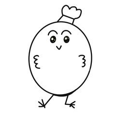 Happy egg dancing, Funny cartoon