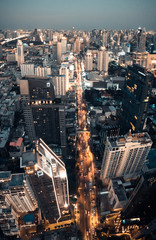 Siam and Rachathewi views from above, in Bangkok Thailand