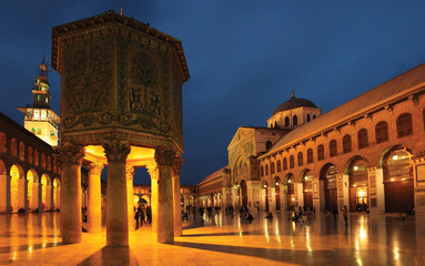 The Umayyad Mosque in Damascus