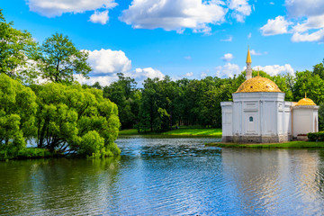 Turkish Bath pavilion in the Catherine Park in Tsarskoye Selo, Pushkin, Russia