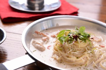 Pasta on a plate