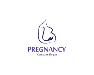 Pregnant logo symbol template design vector, emblem, design concept, creative