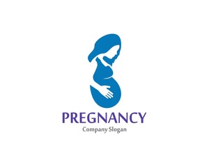 Pregnant logo symbol template design vector, emblem, design concept, creative