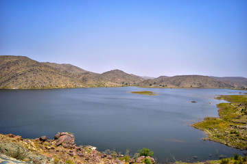 lake in the mountains near to Al Baha City in Saudi Arabia