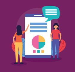 people teamwork flat design image