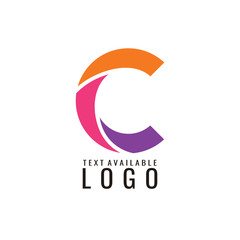 letter c logo design template
