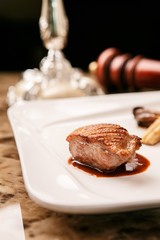 Steak on a plate