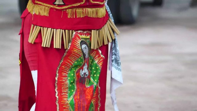 indigenous dance venerating the virgin mary maria