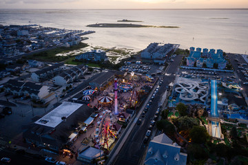 Aerial of Long Beach Island New Jersey