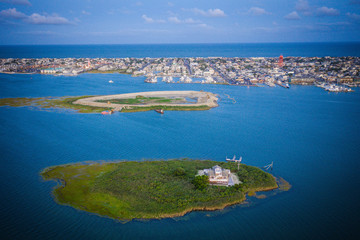 Aerial of Long Beach Island New Jersey