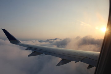 Obraz premium view from airplane window