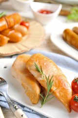 Western home-cooked food on a plate