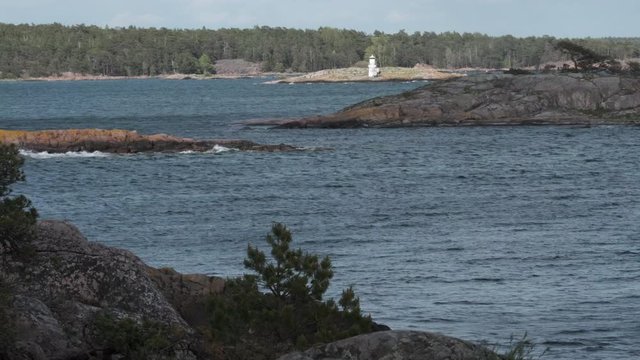 Lighthouse in the Swedish archipelago.
