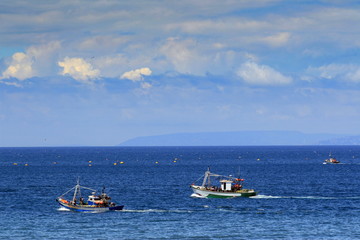 Fishermen in the Strait Gibraltar
