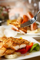 Chicken Salad on Plate