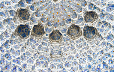 Ceiling of the mosque in the Samarkand