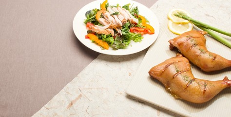 Western home-cooked food on a plate