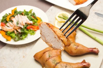 Western home-cooked food on a plate