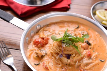 Pasta on a plate