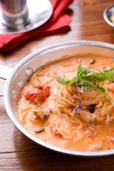 Pasta on a plate