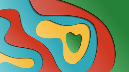 Abstract paper cut background. Unique colorful background. Abstract vector styles can be used in cover designs, book designs, posters, wallpapers.