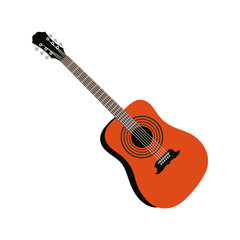 Guitar icon design templates on white background