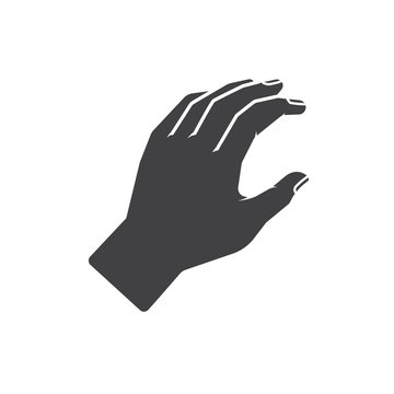 Human hand vector icon illustration