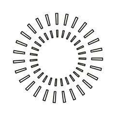 Striped circle vector design