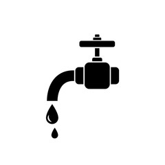 Water tap isolated icon on a white background.