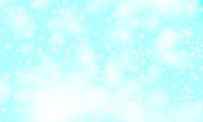 Obraz na płótnie Canvas Falling snow background. Vector illustration