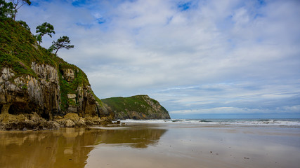 Fototapeta na wymiar Playa de Vidiago Río, Novales, Asturias