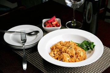 Fried rice on plate