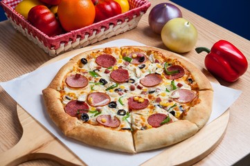Pizza on the table