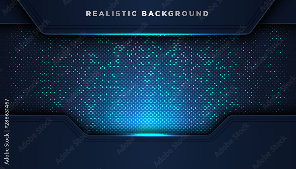 Poster dark abstract background with overlap layers. luxury design concept.