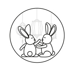 Mid autumn festival vector design