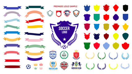 Soccer, football logo templates Creation Kit  © TWINS DESIGN STUDIO