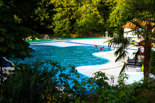 Swimming area in Lerik, Azerbaijan
