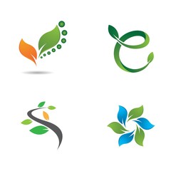 Ecology logo template vector icon