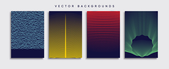 Minimal Vector cover designs. Future Poster template.