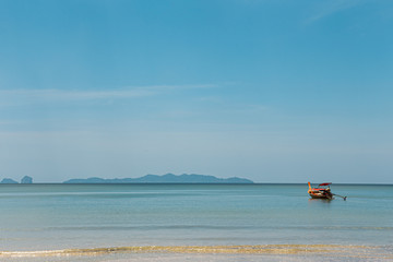Fototapeta na wymiar Pakmeng beach in the southern of Thailand.