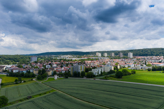 Luftaufnahme des Stuttgarter Ortsteils Giebel