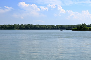 Area around the Danube dam Cunovo near Bratislava, Slovakia, Europe