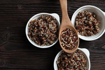 Hot Cereal Mix of Red and Whole Grain Quinoa
