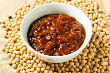 A delicious plate of Chinese soybean sauce