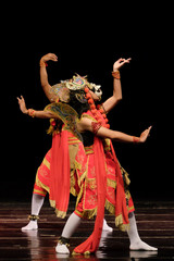 Fototapeta premium Tari Topeng Panji / Panji Traditional Dance. Traditional mask dance 