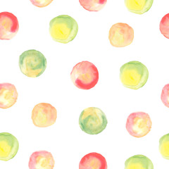 Abstract seamless pattern with watercolor spot circle. Illustartion for wedding invitations, holiday, greeting cards, posters, books, envelopes, photo album.